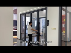 Alüminyum iki katlı kapılar katlanabilir cam kapı