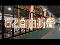 Kasırga Dayanıklı Ses Izolasyonu Çift Camlı Çift - Katlanabilir Kapı Alüminyum Patio Katlanabilir Cam Kapı